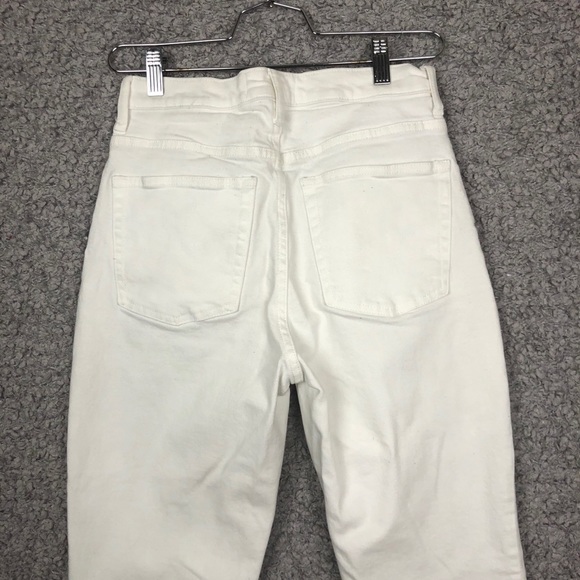 Everlane | High Rise Straight Jean White - Picture 7 of 8